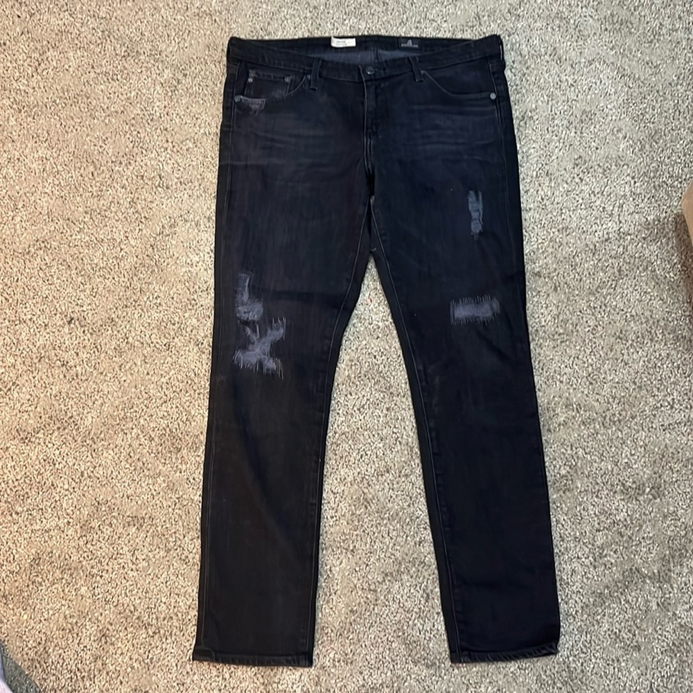 Black Straight Ag Jean